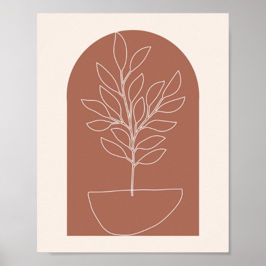 Boho Arch Plant 3 Poster (Voorkant)
