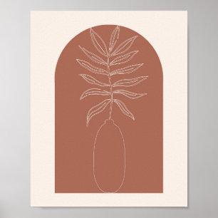Boho Arch Plant 4 Poster