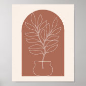 Boho Arch Plant Poster (Voorkant)