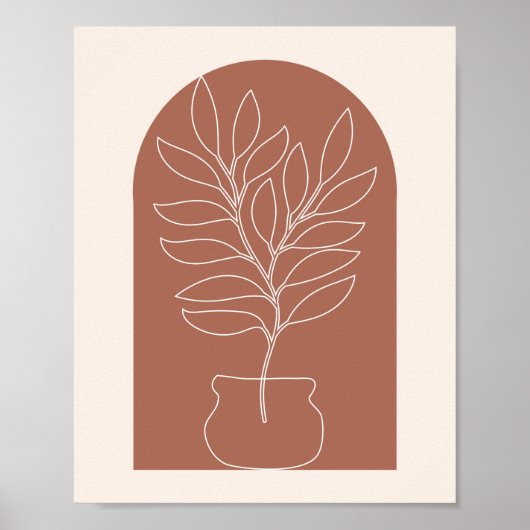 Boho Arch Plant Poster (Voorkant)