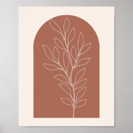 Boho Arch Plant Poster