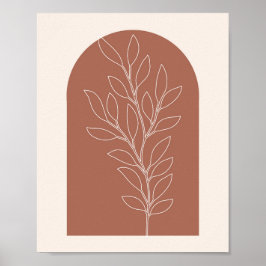 Boho Arch Plant Poster