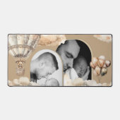 Boho Arch Teddy Bear Air Balloon Nuages Photo (Recto)