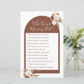 Boho Arch Terracota die mama het beste spel kent (Staand voorkant)