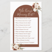 Boho Arch Terracota die mama het beste spel kent (Voorkant)