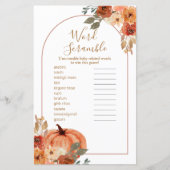 Boho Arch Terracotta Floral Word Scramble (Voorkant)
