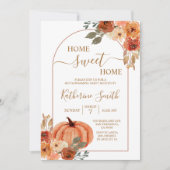 Boho Arch Terracotta Housewarming Party Floral Kaart (Voorkant)