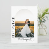 Boho Arch Wedding Foto Dank je Bedankkaart (Staand voorkant)