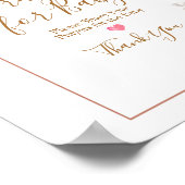 Boho Arch White Pumpkin gebeden voor Baby Poster (Hoek)