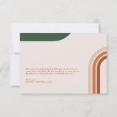 Boho Arche Beige Mariage Plat Carte de remerciemen (Dos)