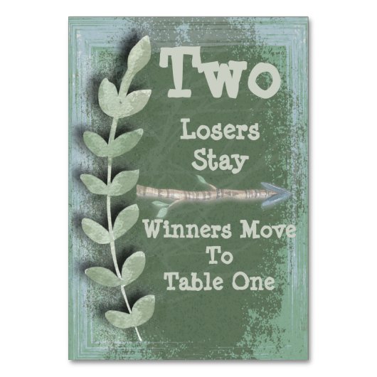 Boho Arrow Bunco Table Card #2 Kaart (Voorkant)