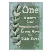 Boho Arrow Bunco tafel Kaart #1 (Voorkant)