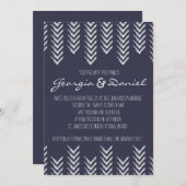 Boho Arrowhead Faire-part de mariage (Devant / Derrière)