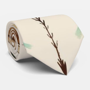 Boho Arrows Blauwgroen bruine Stropdas