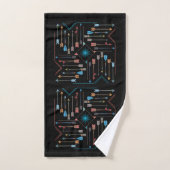 Boho Arrows en Sun V11 Sq ID748 Bad Handdoek (Handdoek)