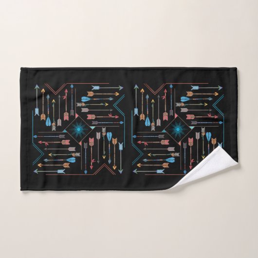 Boho Arrows en Sun V11 Sq ID748 Bad Handdoek (Handdoek)