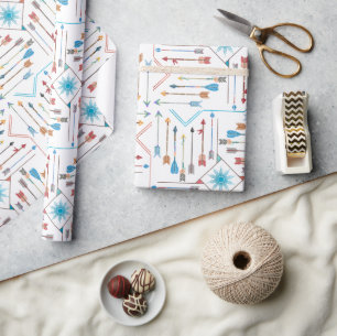 Boho Arrows en Sun V11 White ID748 Cadeaupapier