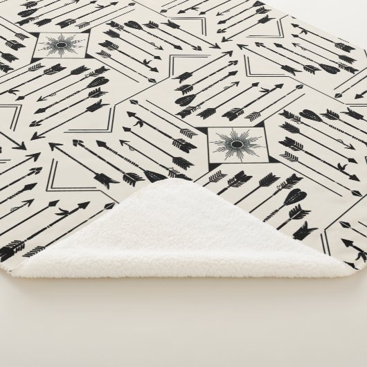 Boho Arrows en Sun V12 ID748 Sherpa Deken (3/4)