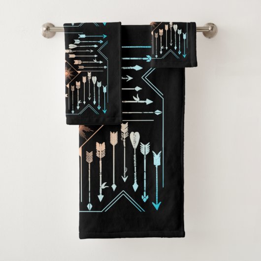 Boho Arrows en Sun V1 ID748 Bad Handdoek (Insitu)