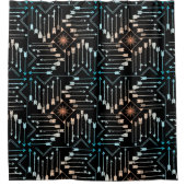 Boho Arrows en Sun V1 ID748 Douchegordijn (Voorkant)