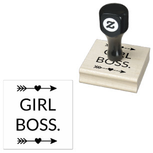 Boho Arrows Girl Boss Rubberstempel