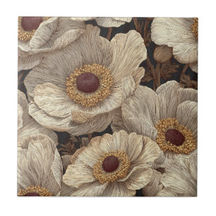 Boho Art Deco Anemoon Tegelstenen Voor Kunstzinnig Tegeltje