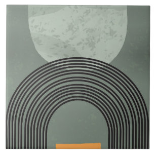 Boho art regenboog tegeltje