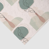 Boho Art Style Modern Vase Plant Tissuepapier (Detail)