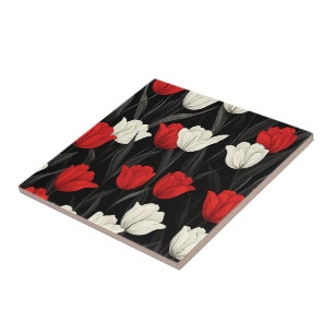 Boho Art Tulip Keramische Tegels voor binnenvloere Tegeltje