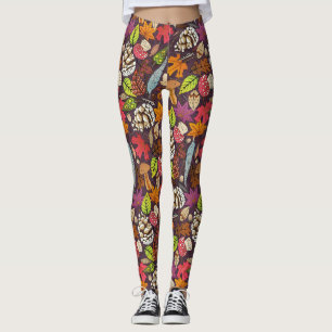 boho automne cassis leggings