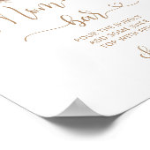 Boho automne citrouille maman osa poster bar (Coin)