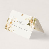 Boho Automne Fleur Sauvage | Cartes de Table de Ma (Devant)