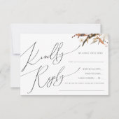 Boho Automne Fleur sauvage Horizontal Menu Choix R (Devant)