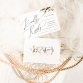 Boho Automne Fleur sauvage Horizontal Menu Choix R