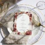Boho Automne Floral Mariage Menu<br><div class="desc">Faites l'apéro de votre réception de mariage avec ces cartes de menu Boho Autumn Floral Mariage, idéales pour une fête sur le thème des chutes. Avec des teintes riches et chaudes de bordeaux, de rougeur et de crème florale, ces cartes captent l'essence de l'élégance automnale. L'agencement délicat des fleurs saisonnières,...</div>