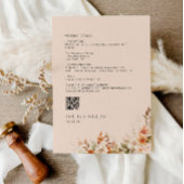 boho automne florales faire-part de mariage