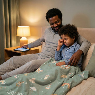 Boho Autumn Baby Shower Fleece Deken