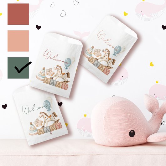 Boho Autumn Baby shower gepersonaliseerd Bedankzakje