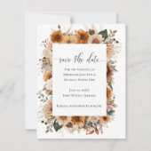 Boho Autumn Dried Flowers | Save the Date (Voorkant)