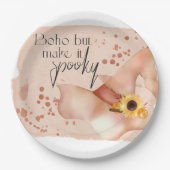 Boho Autumn Quote Papieren Bordje (Voorkant)