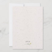 Boho Autumn Wildflower Couples Wedding Shower Kaart (Achterkant)
