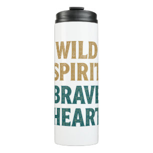 Boho Avontuur Wilde Geest Moedig Hart Thermosbeker