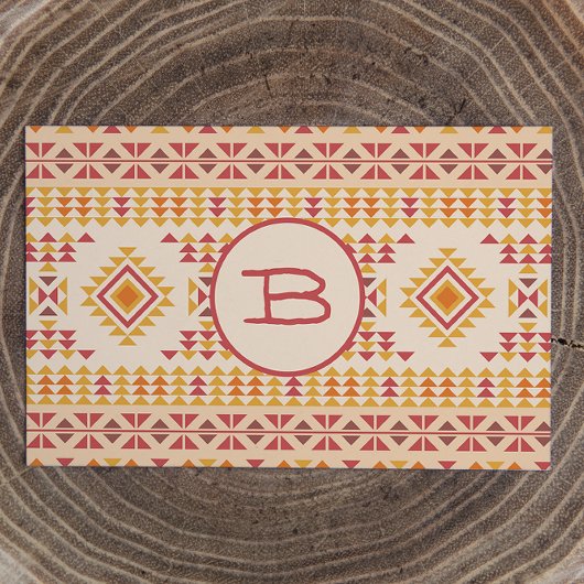 Boho Aztec Mudcloth Visitekaartje
