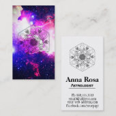 *~ * Boho Aztec Nebula Celtic Tribal Galaxy Visitekaartje (Voorkant / Achterkant)