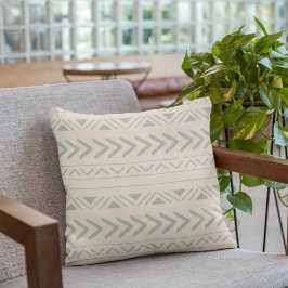 Boho Aztec Sage Green Kussen