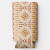 Boho Aztec Tribal Mudcloth in Roze Blush + Sinaasa (Achterkant)