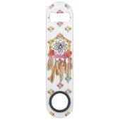 Boho Aztec Waterverf Native American Drocatcher Speed Flessenopener (Voorkant)