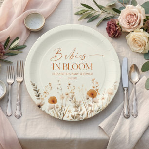 Boho Babies In Bloom Wilde Bloem Tweeling Baby Sho Papieren Bordje