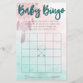 Boho Baby Bingo Flyer (Voorkant)