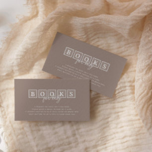 Boho Baby blokkeert neutrale boeken voor Baby Informatiekaartje